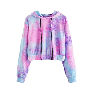 Sudaderas Cortas para Mujer al Mejor Precio, Diseño Personalizado Ligero, Top Corto de Moda Urbana, Felpa de Secado Rápido, Transpirable, Algodón/Poliéster - Product Image 3