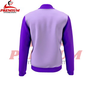 Veste bomber pour homme de haute qualité en gros, col montant sportif, personnalisable, vêtements d'hiver, veste de baseball avec patchs brodés - Product Image 2
