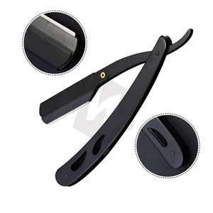 Afeitado Barber Tools Hair Razor Black Professional Ajustable Safety Razor Ustra Maquinilla de afeitar sin dolor para hombres Personal - Product Image 5