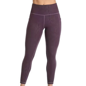 Vêtements taille haute leggings de fitness doux pantalon d'entraînement contrôle du ventre levage des fesses imprimé pleine longueur - Product Image 1