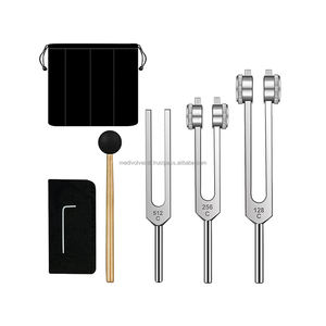 Ensemble de diapasons thérapeutiques 128Hz 256Hz 512Hz en alliage d'aluminium pour la thérapie et le diagnostic, fournisseur CE ISO OEM - Product Image 1