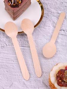 Ensemble de cuillères en bois biodégradables 100% personnalisées pour le camping Ustensiles en bois personnalisés avec logo personnalisé - Product Image 3