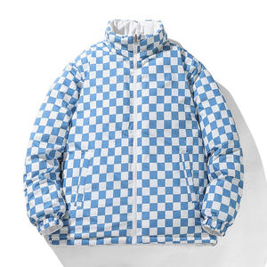 Chaqueta bomber informal para hombre de tamaño personalizado estilo de calle con cremallera de cuero PU y logotipo frontal de lona - Product Image 2