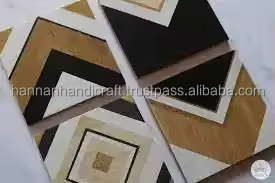 Posavasos de Diseño Moderno Hechos a Mano, Elegantes Posavasos Rectangulares de Madera, Decoración de Mesa, Elegantes Alfombrillas de 5 mm - Product Image 2