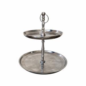 Support à gâteau 3 étages en métal/aluminium blanc de qualité supérieure, moderne et écologique, pour décoration de mariage, présentoir à cupcakes pour la maison - Product Image 2