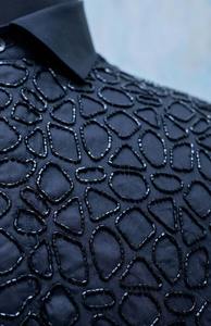 Abrigo de Moda Casual de Manga Larga con Botón Único, Bordado con Cuentas de Estilo Industrial Pesado, Ecológico y de Lujo para Bodas - Product Image 2