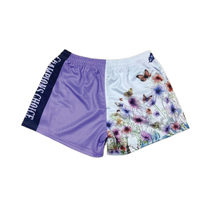 Shorts de rugby unisexes 100% polyester, impression numérique personnalisée, logo, couleur unie, respirant, séchage rapide, cordon de serrage, nom de l'équipe personnalisé - Product Image 6