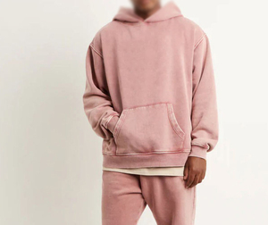 Sweat à capuche personnalisé en coton éponge française surdimensionné pour hommes - Product Image 4