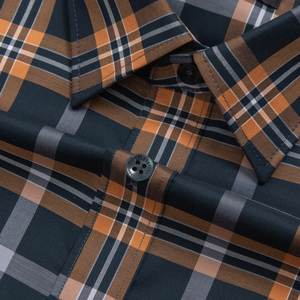 Aristino Men's Summer 100% Cotton Striped <b>Dress</b> <b>Shirts</b> Workwear Style Quick Dry Breathable <b>Short</b> <b>Sleeve</b> Mandarin Collar HOT SALE - Product Image 4