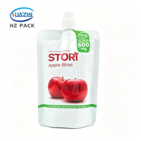 Pochette Doypack personnalisée réutilisable en matériau de qualité alimentaire avec bec verseur pour jus de fruits, yaourt et autres boissons liquides
