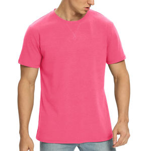 Camiseta de Punto con Letras para Hombre, de Secado Rápido, Cómoda, de Media Manga, con Logotipo Personalizado, Top Ranking, 100% Algodón - Product Image 2
