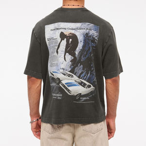 เสื้อครอปสไตล์ฮิปฮอปสไตล์สตรีทแวร์ผ้าฮิปฮอปสไตล์วินเทจพิมพ์ลายโลโก้ออกแบบได้ตามต้องการ - Product Image 5