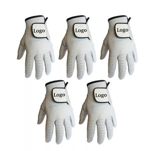 Guantes de Golf de Piel Cabretta Blanca de Alta Calidad para Hombre, con Logotipo Personalizado, Empaque, Palma Suave, Impermeables y Muñequera Ajustable - Product Image 4