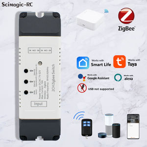 Relé Zigbee Tuya Compatible con <span class=keywords><strong>Alexa</strong></span> y el Asistente de <span class=keywords><strong>Google</strong></span> - Módulo de Motor Inteligente de CA/CC de 7-32 V para Interruptor de Luz, Dispositivos Domésticos - Product Image 5