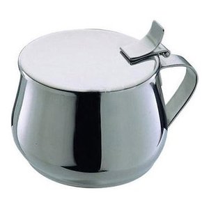 Azucarero de acero inoxidable con tapa con bisagras ALPI Cromo brillante 0158008 - Product Image 1