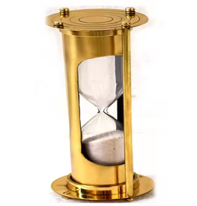 แจ็กเก็ตนาฬิกาทรายทองเหลืองโบราณทำด้วยมือ100% ไม้แก้วดีไซน์คลาสสิกหรูหราสำหรับตกแต่ง - Product Image 1