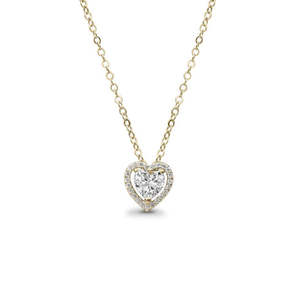 ชุดเครื่องประดับเพชรซิคอนสีขาวโรสโกลด์คลาสสิก Zarkan Love Heart Solitaire ประดับมุก สำหรับงานแต่งงาน งานหมั้น - Product Image 5