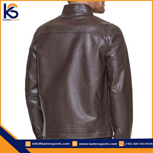 Veste en cuir légère la plus vendue pour les hommes Bon prix Nouvelles vestes en cuir élégantes - Product Image 2