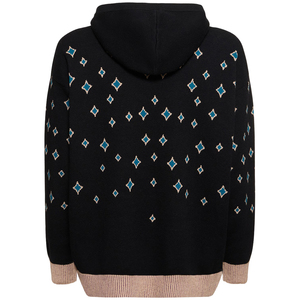 Sudaderas con capucha térmicas de algodón 100% de alta calidad Unisex, sudaderas con estampado de ropa de calle, logotipo personalizado, diamantes de imitación, lavado a la piedra, Invierno - Product Image 6