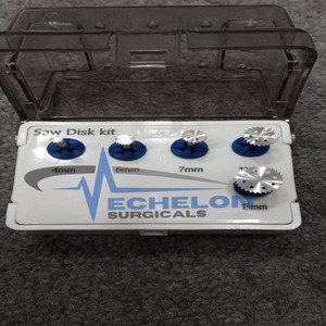 ใบเลื่อยสำหรับรากฟันเทียม ใบเลื่อยกระดูก ดอกสว่าน ที่จับดอกสว่าน ล้อขัด เครื่องมือตัดแต่งทางทันตกรรม ของ ECHELON SURGICALS - Product Image 1