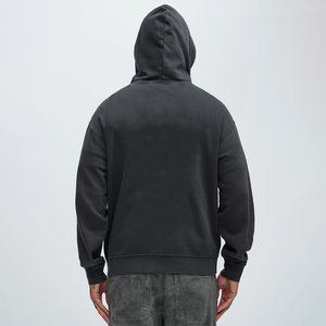 เสื้อกันหนาวมีฮู้ดผ้าคอตตอนทรงโอเวอร์ไซส์มีซิปพิมพ์ลายดิจิตอล - Product Image 6