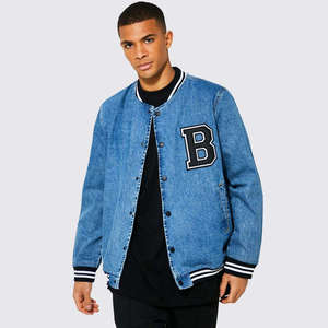 Venta al por mayor Hombres Plain Satin Letterman Chaquetas Personalizado Bordado Logo Béisbol Bomber Chaquetas - Product Image 2