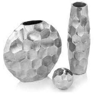 Traditional <b>Hammered</b> iron Tabletop Vase Set Industrial Design Handmade Decorative Cylinder Vases for Home Interior hotel villa - Product Image 3