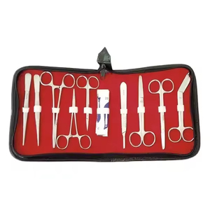Training <b>Kit</b> Stainless Steel Leather Case Medical Surgical Dissecting Students Surgical <b>Suture</b> Practice <b>Kit</b> - Product Image 2