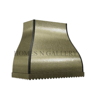 Hotte de cuisine architecturale artisanale en laiton sur mesure, hotte de designer faite à la main en laiton massif pur, hotte murale - Product Image 6