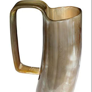 Thear แก้วดื่มฮอร์นไวกิ้งทำด้วยมือเป็นมิตรกับสิ่งแวดล้อมปรับแต่งได้ฐานไม้ขัดเงา-อากาศสไตล์ทันสมัยคุณภาพสูง - Product Image 1