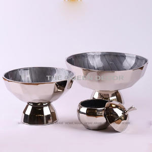 ชามอลูมิเนียมทรงกลมเคลือบทองแบบสร้างสรรค์แบบทันสมัยสำหรับตกแต่งบ้านของผู้ผลิตจำนวนมาก - Product Image 6