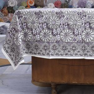 Juego de sábanas de algodón con estampado de bloque de mano elegante, ropa de cama con estampado Floral, tela transpirable suave para un ambiente acogedor y elegante para dormitorio - Product Image 1