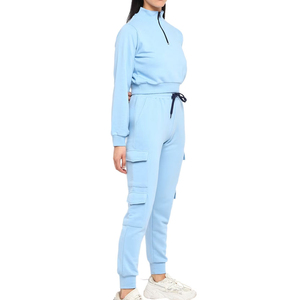 Conjuntos Deportivos Personalizados para Mujer, Felpa de Alta Calidad, Secado Rápido, Material de Algodón y Poliéster, Mangas Completas, Conjunto Deportivo para Correr, Traje para Mujer - Product Image 3