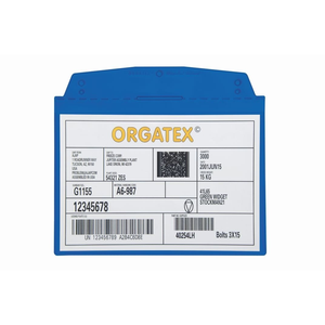 Portadocumenti Trasparenti da Appendere DIN A5 Orizzontale Blu Confezione da 10-SD013-03 - Product Image 2