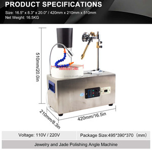 آلة صنع الخرز الحجري من مصنع بوستا، معدات تلميع المجوهرات، أداة تلميع الأحجار الكريمة، طاحونة مسطحة مع ذراع تحكم عادي - Product Image 2