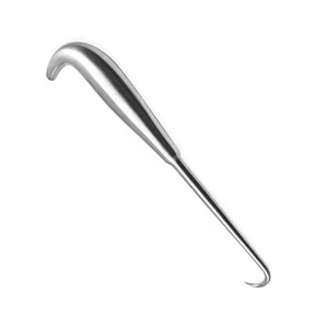 Crochet orthopédique manuel en acier inoxydable de qualité supérieure 23cm finition polonaise incurvée Instrument de chirurgie ortho à une extrémité - Product Image 5