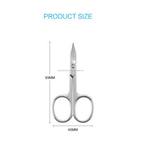 Outils professionnels de haute qualité pour le soin des ongles, pour droitiers, manucure russe, ciseaux à cuticules droits, tranchants, en acier inoxydable, durables