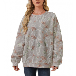 Sweat-shirts à col rond pour femmes, personnalisés avec impression sur le devant, en polaire légère, surdimensionnés, décontractés, respirants, pour l'extérieur - Product Image 4