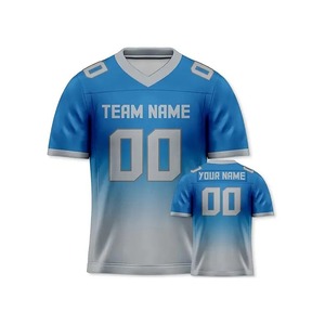 Meilleur service OEM Vente en gros de haute qualité logo personnalisé impression par transfert de chaleur court maillot de football américain vente à bas prix - Product Image 6