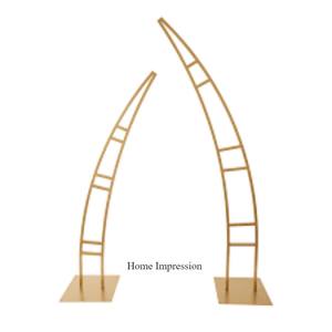 Entrada de boda de diseñador de lujo de gran tamaño de Metal decorativo chapado en oro moderno creativo Harlow Stands suministros festivos y para fiestas - Product Image 1