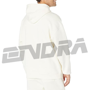 ชุดวอร์มสีขาวสำหรับผู้ชายชุดกีฬาแบบสวมหัวชุดใส่เล่นกีฬาระบายอากาศได้ดีเครื่องแต่งกายแนวสตรีทชุดใส่ไปยิมแบบลำลองใส่วิ่งทันสมัย - Product Image 2