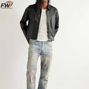 แจ็คเก็ตหนังแท้คุณภาพสูง ดีไซน์ใหม่ OEM MOQ ต่ำ กันน้ำ ระบายอากาศได้ดี สำหรับทุกเพศ สกรีนโลโก้ได้ ราคาขายส่ง ขายออนไลน์ - Product Image 2