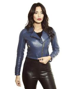 Vente en gros Veste de moto en cuir véritable pour femmes, couleur et logo personnalisables et respirants imprimés - Product Image 5