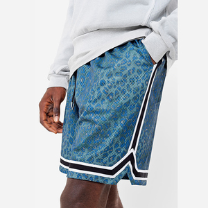 NOUVEAU 2024 Short en maille pour hommes avec poches, imprimé personnalisé, sublimation, 5 ", été, basket-ball vintage, sport, course à pied - Product Image 5