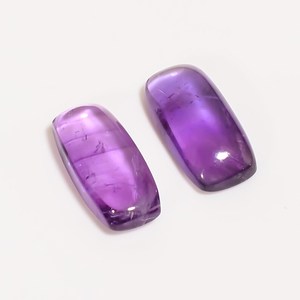 พลอยอะเมทิสต์ทรงหลังเบี้ยขัดมัน14X7X4มม. สำหรับทำเครื่องประดับ - Product Image 5