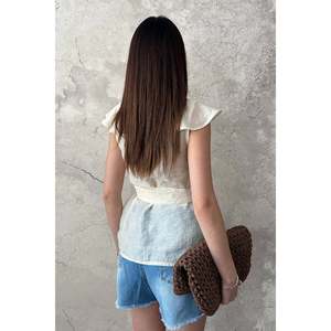 Blusa Amarilla con Cintura Ajustable - Amarillo - Product Image 5