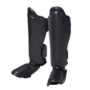 Protectores de Espinilla de PU Transpirables y Ligeros de Alta Calidad para Entrenamiento de Artes Marciales, Fabricación Profesional - Product Image 5