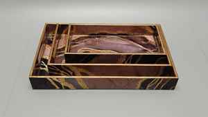 Modern Meena <b>Print</b> Wooden Tray | Handcrafted Eco-Friendly Decorative Serving Tray with Indian Artwork Dishwasher Safe & Durable - Product Image 4