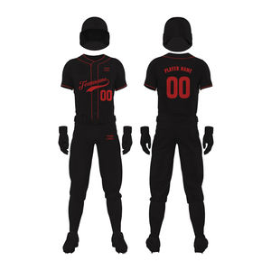 Ropa deportiva de béisbol transpirable con diseño de logotipo personalizado uniforme de longitud regular al por mayor con precios competitivos - Product Image 2