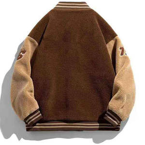 Chaqueta Varsity de Béisbol Personalizada de Alta Calidad, 100% Algodón, Sólida, Informal, con Capucha, Tejido Recubierto, Transpirable y Resistente al Viento - Product Image 2